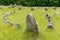 Stone circle at the major Viking burial site in Lindholm Hills in northern Denmark