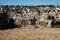 The stone city cave in Matera Italy where the people lived untill palaeolithic times