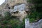 Stone cliff in Afytos