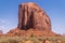 Stone cliffs and cliffs of sandstone, Southwest of the USA. Monument Valley, Arizona. Elephant Rock