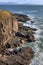 Stone cliffs near dingle in ireland.