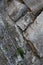 Stone cobble hard broken cracked background base mountain wall hard substrate sloping gray hard cloth base