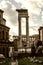 Stone columns in the Imperial forums of Emperor Augustus