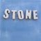 STONE concrete letters