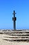 Stone cross at Cape Cross Bay, Skeleton Coast Namibia