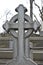 Stone cross on the cemetery