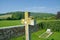 Stone cross and sculpted bird detail. Barlavingto. UK