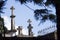 Stone Crosses in a Cemetary