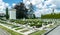 Stone crosses of the old military cemetery at the Lychakiv cemetery in Lviv