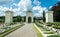 Stone crosses of the old military cemetery at the Lychakiv cemetery in Lviv