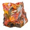 Stone with crystals of Realgar isolated