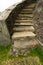 Stone curving staircase