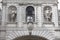 Stone decorative gate near St Paul Cathedral, London, United Kingdom