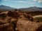 Stone desert in Bolivia rocks mountains sand