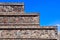 Stone detail at the steps at Teotihuacan, Mexico