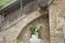 Stone door in historical city wall