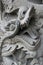 Stone dragon column decoration