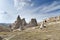 Stone dwellings in Cappadocia