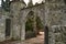 stone entrance gate to the castle