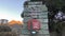 The stone entrance sign to Pinnacles National Park, California