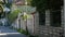 Stone fence in Montenegro. Villa near the sea.