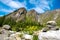 Stone figure in the Alps