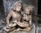 Stone figure of Bharvahaka Yaksha in Ajanta caves, India