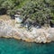 Stone fishermenâ€™s cottage on a cliff