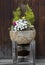 Stone flower pot