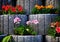 Stone Flowerbed Wall