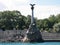 stone-flowered ship is a monument in Sevastopol, an architectural symbol of the city