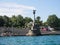 stone-flowered ship is a monument in Sevastopol, an architectural symbol of the city