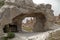 Stone formations in Cappadocia