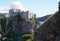 Stone fortifications surrounding the old town