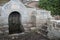 stone fountain - saint-cado - france