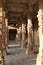 stone gallery closed to qutb minar in new delhi (india)