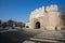 Stone gate of ancient fortress