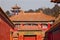 Stone Gate Yellow Roofs Forbidden City Beijing