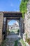 Stone gates in the old town of Kruja