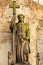 Stone Girl on Tomb from old Prague Cemetery