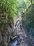 Stone gorge of the waterfall Chashevy. Near Sochi, Russia