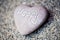 Stone heart with the word - Happy