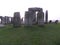 Stone Henge In England Winter Time Back View