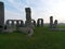 Stone Henge In England Winter Time Front View In middle