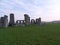 Stone Henge In England Winter Time side View from corner