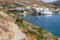 Stone hiking path on a Greek island