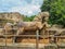 Stone horse of the Sun Temple in Konark, Odisha, India.