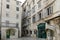 Stone houses in the street of old town, architecture of the Old Town in Split