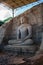 Stone image of Buddha Gautama in dhyana mudra