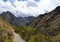 Stone Inca Trail Path in the Andes